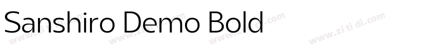 Sanshiro Demo Bold字体转换